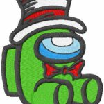 Dr Seuss Among Us embroidery design