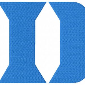 Duke University D Logo embroidery design