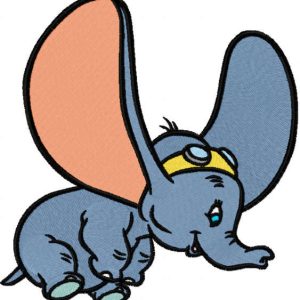 Dumbo first fly embroidery design