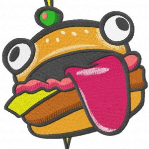 Durr Burger embroidery design