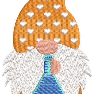 Dwarf chemist embroidery design
