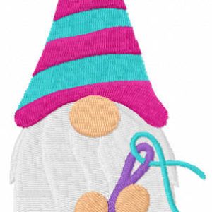 Dwarf with needle embroidery design