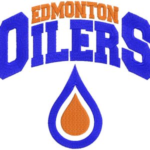 Edmonton Oilers alternate logo embroidery design