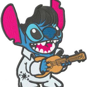 Elvis Stitch embroidery design