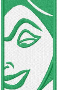 Evil queen bookmark embroidery design