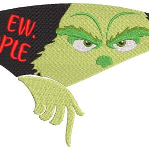 Ew People Grinch embroidery design