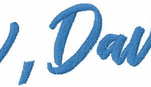 Ew David embroidery design