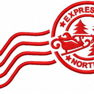 Express North Pole embroidery design