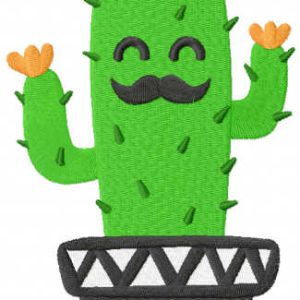Father succulent embroidery design