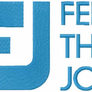 Feel the joy embroidery design