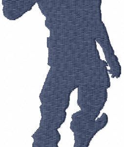 Finger wag emote embroidery design