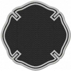 Fire department template embroidery design