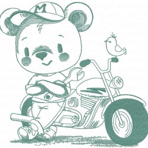 Fixed my motorcycle embroidery design