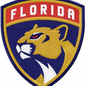 Florida Panthers logo embroidery design