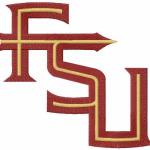 Florida state seminoles alternate logo embroidery design