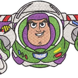 Flying Buzz Lightyear embroidery design