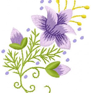 Folk Flow embroidery design