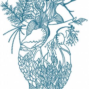 Forest Heart embroidery design