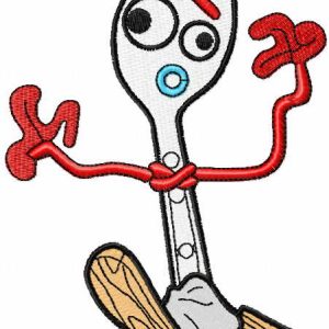 Forky embroidery design