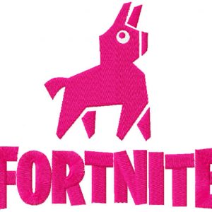 Llama embroidery design