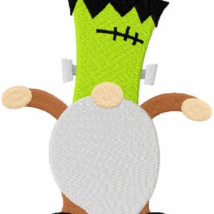 Frankenstein dwarf embroidery design