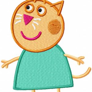 Friend Candy Cat embroidery design