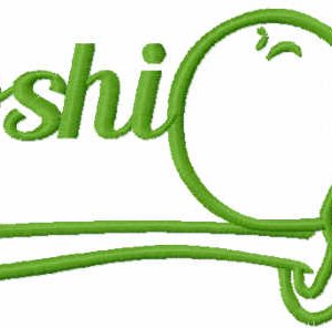 Funny Yoshi embroidery design
