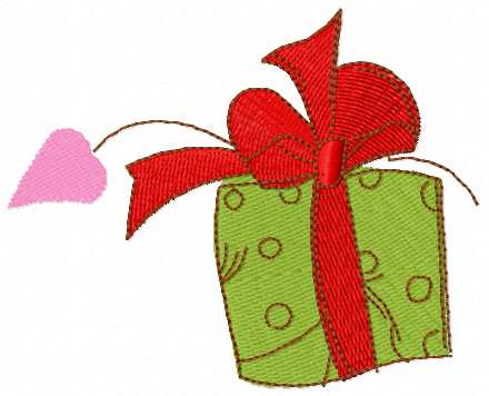 Gift for St. Valentine's Day embroidery design