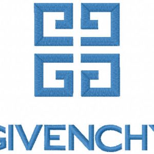 Givenchy logo embroidery design