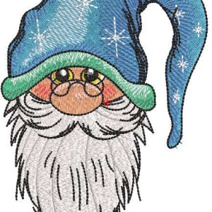 Gnome magic embroidery design