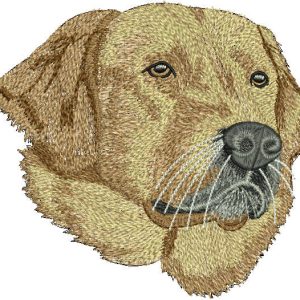 Golden retriever embroidery design