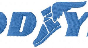 Good year logo embroidery design