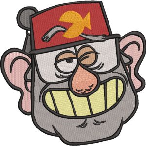 Gravity Falls Grunk Hunk Stan embroidery design