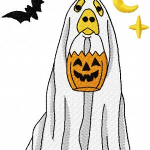 Great Dane ghost embroidery design