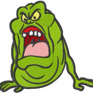 Green Ghostbuster embroidery design
