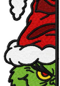 Grinchffindor under door embroidery design