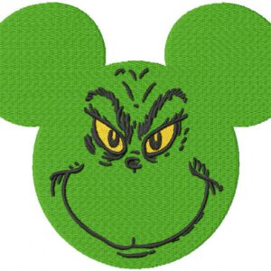 Grinchmouse embroidery design