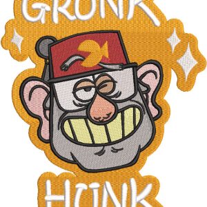 Grunk Hunk Stan embroidery design