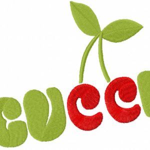 Gucci Cherry embroidery design
