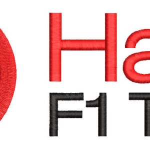 Haas F1 Team Logo embroidery design