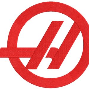 Haas classic logo embroidery design