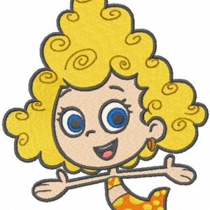 Happy Deema embroidery design