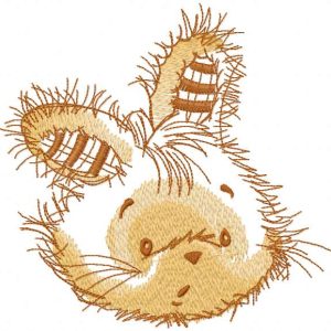 Happy Bunny muzzle 2 embroidery design