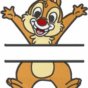 Happy Dale monogram embroidery design