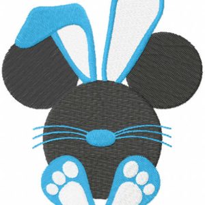 Happy easter baby mickey embroidery design