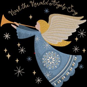 Hark the Herald Angels Sing embroidery design