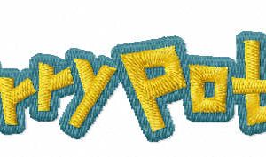 Harry Potter wordmark embroidery design