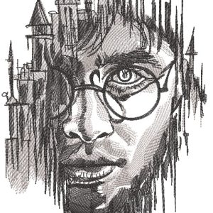 Harry potter hogwarts mystery embroidery design
