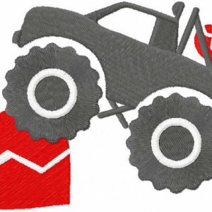 Heartbreaker track embroidery design