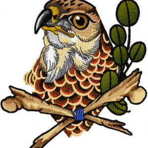 Heavenly predator embroidery design